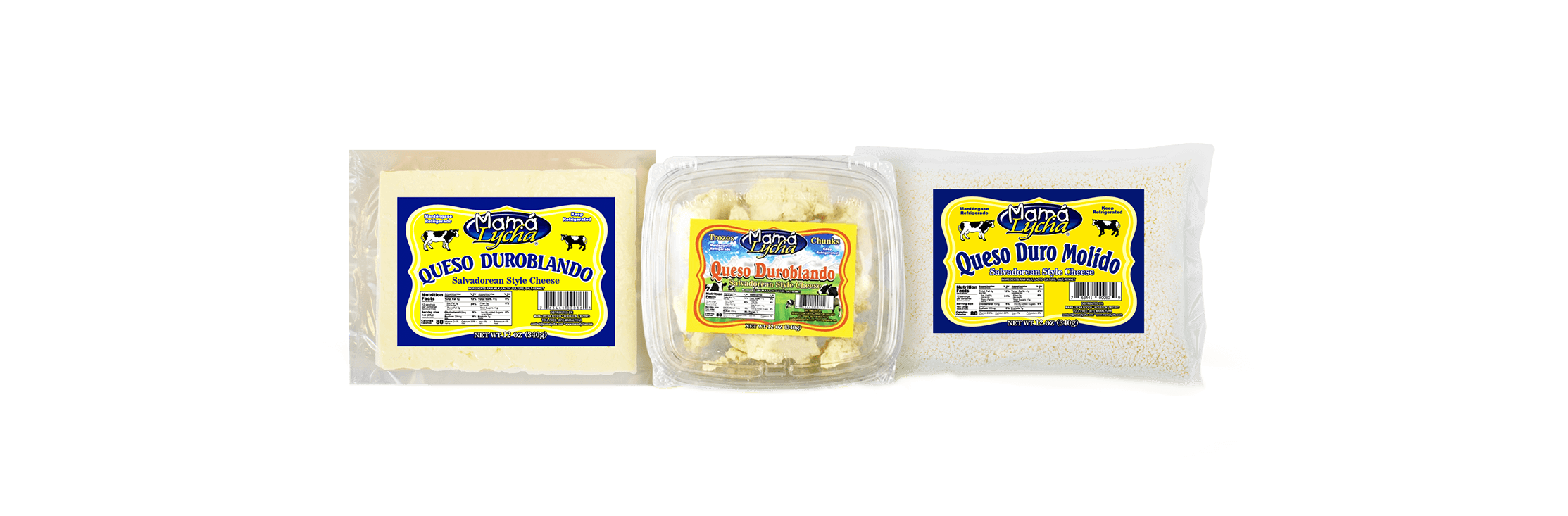 Mama Lycha Sales - Mama Lycha Queso Duroblando in various presentations