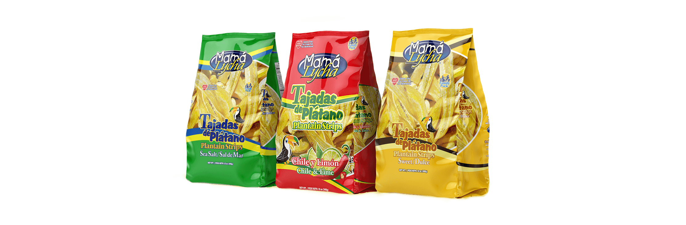 Mama Lycha Sales - Plantain Strips: Sea Salt, Sweet, & Chile Lime