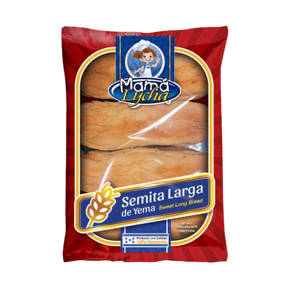 Sweet Long Yolk Bread Mama Lycha Package of 11.2 oz - Semita larga de Yema