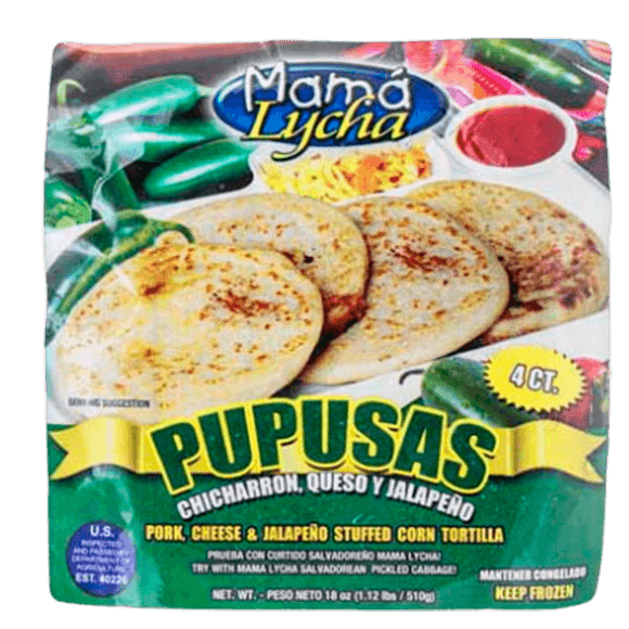 Mama Lycha Jalapeno, Cheese and Pork Pupusas 18 oz