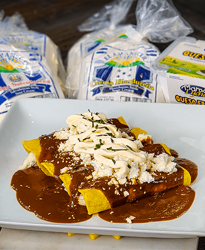 Mama Lycha Enchiladas With Mole