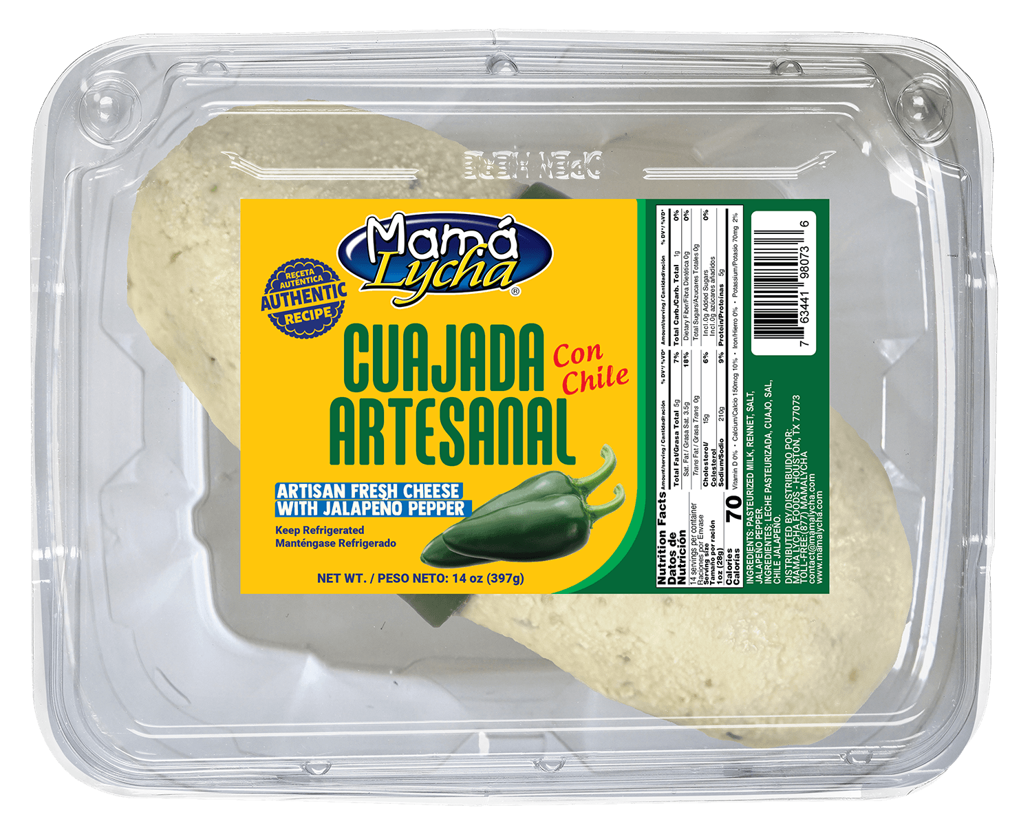 Mama Lycha Cuajada Artesanal con Chile - 6168