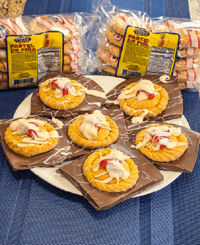 Mama Lycha Pineapple cookies with chocolate