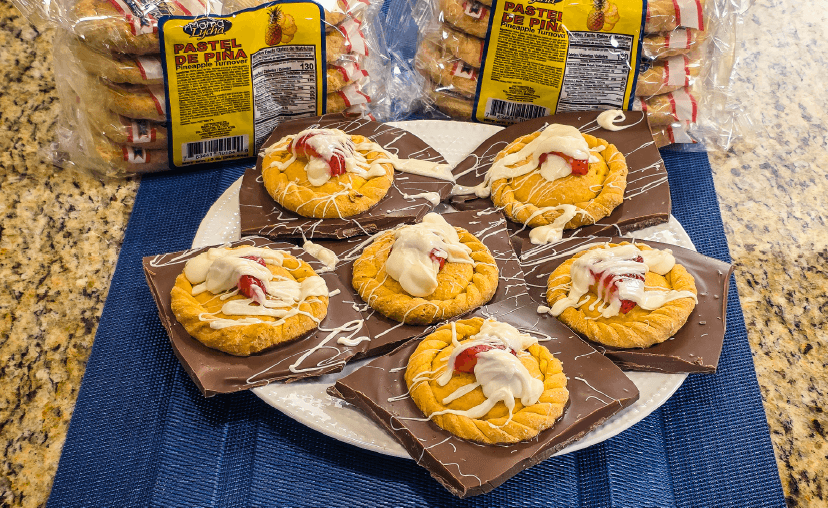 Mama Lycha Pineapple cookies with chocolate