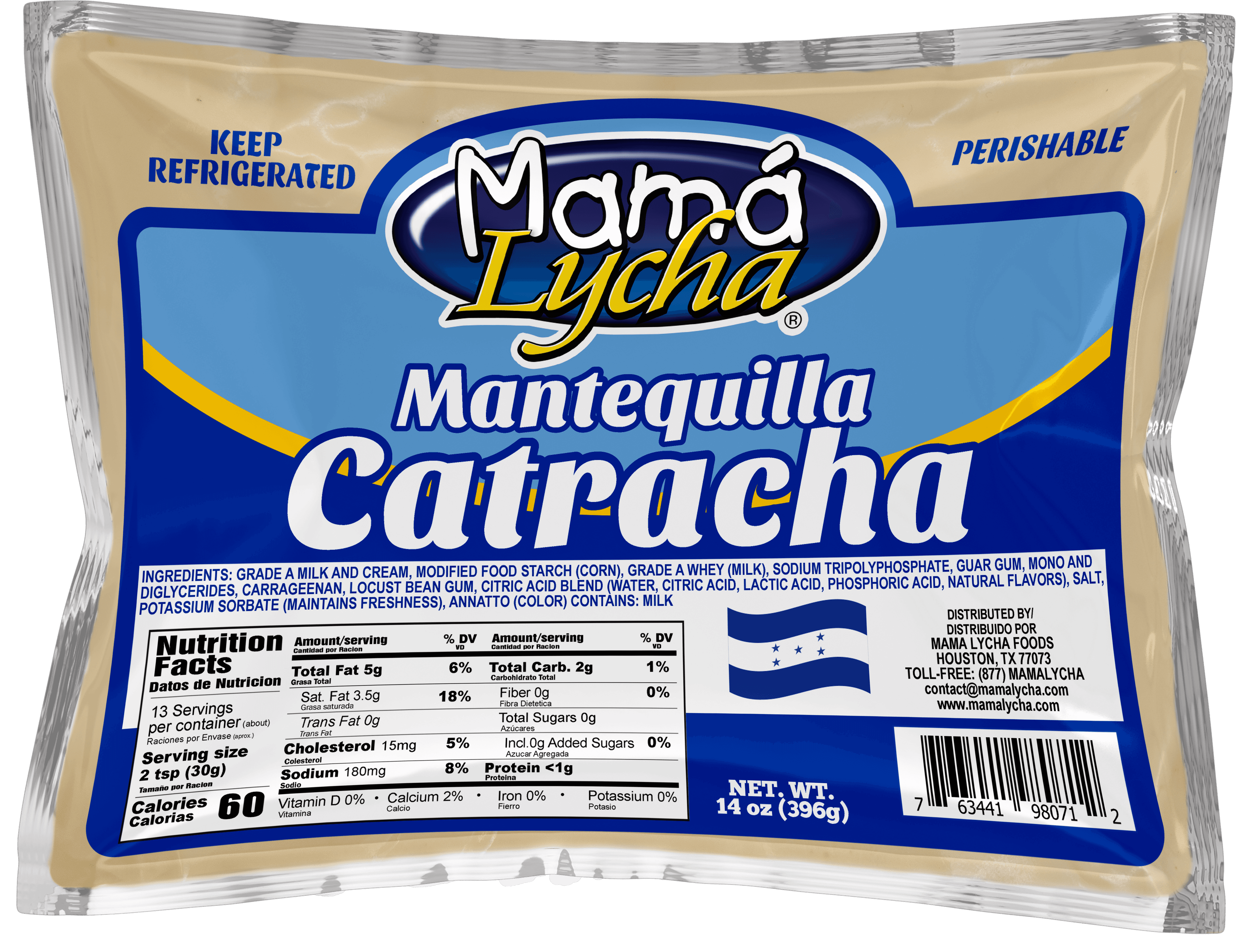 Mama Lycha Hondurean Style Sour Cream 14 oz
