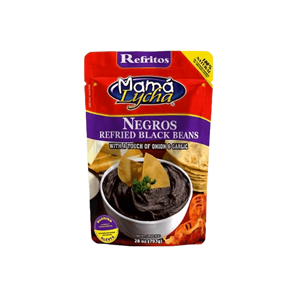Mama Lycha Black Refried Beans Doypack 28 oz