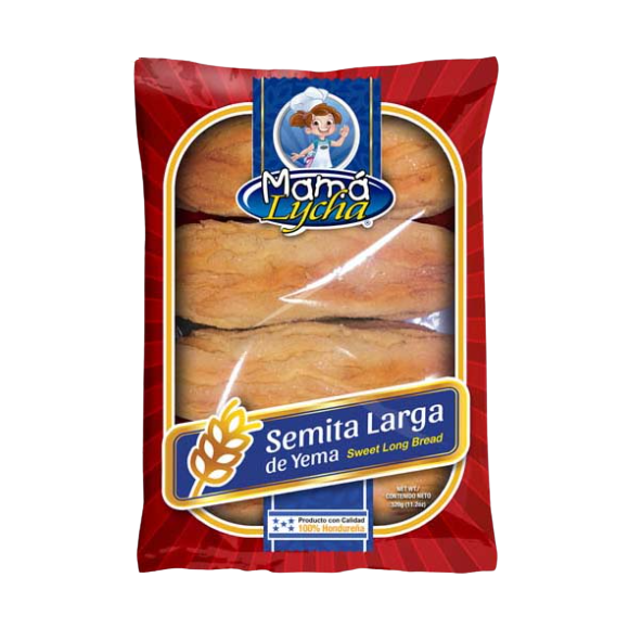 Sweet Long Yolk Bread Mama Lycha Package of 11.2 oz - Semita larga de Yema