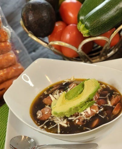 Mama Lycha Guatemalan Chorizo soup with beans